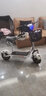 名岛小型迷你电动车女士可折叠电瓶车轻巧代步车滑板车便携电单车 纯洁白 超威/天能48V12A铅酸约35-45公里 实拍图