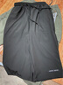 逐墨客七分裤男短裤男款休闲裤子宽松夏季7分马裤冰丝运动速干裤大码 172黑色 2XL 实拍图
