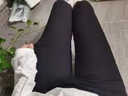 伊莎朵打底裤外穿女裤子紧身裤女加绒裤秋冬款小脚裤显瘦铅笔裤女加绒裤 一粒扣不加绒款 XL （建议115-125斤） 实拍图