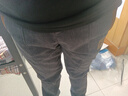啄木鸟休闲裤男秋冬款时尚百搭加绒直筒裤男显瘦宽松裤子秋冬男休闲长裤 261灰色常规 2XL 建议150-165斤 实拍图