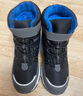 Skechers斯凯奇儿童绒绒靴雪地靴保暖男童棉鞋防寒加绒高帮女童靴660092L 男童/黑色/蓝色/BKBL 37 实拍图