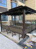 藤朝家具（Teng chao jia ju）户外庭院凉亭简易组装别墅楼顶露天台室外花园院子亭子 3X4M亭+3座+2桌+双帘【8柱】 实拍图