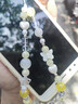 科沃手机挂绳手机链条【蝴蝶泡芙】diy串珠手腕防丢防盗防摔ccd包包挂饰件适用苹果华为安卓礼物送女友 实拍图