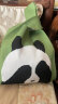 轻鸥新款针织包可爱熊猫女针织毛线水桶包日韩版百搭手拎休闲托特包 捂脸熊 绿 晒单实拍图