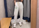 啄木鸟休闲裤男2025秋冬潮流宽松直筒阔腿裤男宽松百搭青少年秋季裤子男 黑色常规 XL 建议120-145斤 实拍图