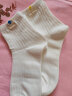 俞兆林袜子女中筒纯白色棉质学生袜可爱布标女士无染料双针女袜 白色布标5双装 均码（适合34-39码脚） 晒单实拍图
