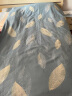 水星家纺秋冬加厚纯棉磨毛被套被罩单件床上用品 150×210 叶语倾城 实拍图
