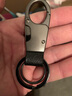 中邦（JOBON）汽车钥匙扣男士腰挂简约钥匙链圈挂件锁匙扣刻字定制号码防丢正品 028黑色（不刻字） 实拍图