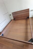 红苹果（RED APPLE）家具简约现代卧室家用轻奢排骨架板式韩式双人床1.5/1.8米R801-23 浅胡桃 1500*2000 实拍图