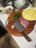 美厨（maxcook）乌檀木砧板菜板 圆形整木切菜板加厚实木案板家用大号 MCPJ901 实拍图