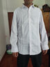 啄木鸟白衬衫男秋冬季新款男士商务休闲纯色免烫长袖衬衫修身职业工作装 白色（款） 常规 L 实拍图