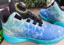 李宁重燃断码男童鞋运动鞋2025秋季旋转纽扣儿童透气篮球鞋防滑中大童 蓝色 32 实拍图