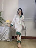 莎蜜朵仿 真丝睡衣女春秋季长袖冰丝薄款凉感高级感冰丝绸家居服女士夏 8203AN L （适合100-120斤穿） 实拍图