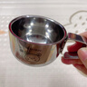 沃德百惠（WORTHBUY）幼儿童水杯宝宝专用喝牛奶杯不锈钢食品级防摔学饮敞口婴儿米糊杯 带手柄双层水杯【范范兔】 100ml 实拍图