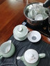 唯古潮汕功夫茶具套装家用小套青瓷茶盘茶壶盖碗茶杯陶瓷茶船办公茶海 盖碗茶壶12件套（普通包装） 实拍图