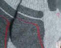 埃尔蒙特 ALPINT MOUNTAIN 户外男女袜子跑步徒步骑行袜登山袜coolmax中长款 640-925 灰色 晒单实拍图
