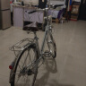 永久通勤自行车成人男女日本内三速禧玛诺变速代步车普通老式单车 26寸双梁内五速-银色 实拍图