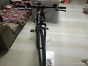 美昱 山地自行车男女成人变速单车青少年学生公路越野赛车城市通勤车 弯梁黑白辐条轮 26寸21速 实拍图