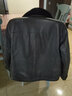 雪豹新款头层鹿皮水貂内胆毛领真皮皮衣男士皮毛二体皮夹克加厚外套 黑色 XL / 50(175/96A) 实拍图