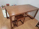 优特明原木茶桌椅组合新中式泡茶家用茶台实木茶桌茶具套装一体胡桃木色 标准款:1.8米桌10件套(胡桃色) 实拍图