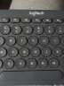 罗技（logitech） 蓝牙键盘K380多设备切换笔记本平板IPAD电脑适用 时尚轻薄巧克力 按键 灰黑色 实拍图