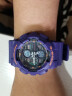 卡西欧（CASIO）G-SHOCK系列复古款自动背光防水时尚运动手表 空霸紫GA-140-6A保税速发 实拍图