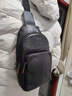 拜登袋鼠胸包腰包男头层牛皮单肩斜挎包真皮男士胸前小背包休闲运动男包潮 绅士棕-头层牛皮 实拍图