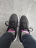 特步女鞋冬季运动鞋女士冬季新款防水皮面休闲跑步鞋潮软底旅游鞋子女 黑玫红-加绒保暖棉鞋 38 实拍图