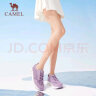 骆驼（CAMEL）网面女鞋透气轻量健步休闲运动鞋 K24B60L8014 藕紫 38 实拍图