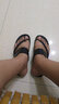 笠足典凉鞋男新款夏季凉拖鞋时尚休闲韩版潮拖舒适防滑沙滩鞋个性男士拖鞋 黑色 40运动码 实拍图