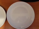 甜雅静密胺盘子仿瓷圆形塑料碟子骨碟菜盘商用饭店酒店自助餐食品级盘子 浅盘加厚 A5耐高温 12寸 实拍图