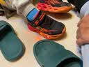 Skechers斯凯奇童鞋男童闪灯鞋秋季休闲运动鞋儿童鞋开关发光潮鞋400103L 黑色/红色/BKRD 27.5 实拍图