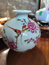 景德镇陶瓷器古典粉彩陶瓷花瓶家居工艺品客厅装饰品摆件插花花器 水点桃花 带底座 实拍图