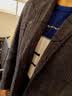 皮尔卡丹（pierre cardin）春秋装小西服男士中年爸爸商务休闲西装上衣新款毛呢子外套男装 9656-黑色【春秋款】 XL /180【建议132-148】 实拍图