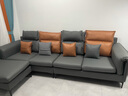 名奢公馆 高档意式极简布艺沙发客厅组合轻奢现代简约科技布沙发品牌家具 【大四位+脚踏】组合3米 【升级乳胶版】三防免洗科技布 实拍图