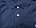 布克兄弟（BrooksBrothers）男士夏季新品金羊刺绣珠地网眼修身短袖Polo衫 4004-藏青色 L 实拍图