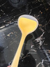 斯凯尔硅胶汤勺大 一体成型隔热防烫食品级粥勺汤勺子厨房DIY小工具 透明黄 实拍图