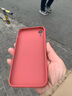 墨佰 适用于苹果XR手机壳 iphonexs液态硅胶软壳max简约磨砂男女新款直边镜头全包防摔保护套 山茶红 苹果xr 实拍图