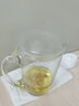 乐美雅 钢化玻璃杯泡茶杯牛奶杯微波炉水杯家用带把耐热茶杯早餐麦片杯 清晨+透明玻璃盖320ml1只 实拍图