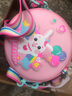 儿童书包单肩挎包便携多功能大容量卡通书包礼盒装辣椒兔粉色 实拍图