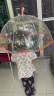 DJECO 雨伞儿童彩虹伞拱形手动亲子变色长柄透明女童男童机器人幼儿园 儿童透明雨伞-春意盎然DD04805 实拍图