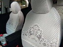 汽车坐垫全包围加厚棉质蕾丝座套座椅套四季专用坐套专车订制本田CRV凌派奥迪A6LQ5雅阁冠道辉昂途观 E款米色全包 实拍图