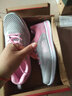 轩途诗女鞋透气网面板鞋女士鞋韩版百搭透气学生跑步休闲鞋女运动鞋子 灰粉皮面 40 实拍图
