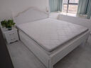 沐亿词实木床现代简约双人床经济型出租房用主卧公主单人床 包上楼】欧式白床+抽+垫+1柜 1800mm*2000mm 实拍图