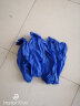 者也 5双防水防油污皮袖套 短长款男女厨房劳保工作PU护袖 蓝色 实拍图