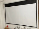 竹者投影幕布电动家用 4K高清遥控升降 客厅卧室家庭影院壁挂投影仪幕布 100英寸16:9【左侧电源】 白玻纤 实拍图