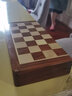 御圣国际象棋磁性折叠棋盘花梨木黄杨木象棋子便携户外学生儿童礼物 大号(VE/12)国际象棋+折叠棋盘 实拍图