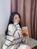 曼系秋冬季珊瑚绒睡裙睡袍女宽松大码连衣裙半边绒睡衣圆领保暖家居服 F66131 睡裙 M 实拍图