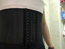 SE法国美体束腰带女产后收腹带运动健身束腹带塑身衣透气腰封腰夹 黑色 25骨加长款 30CM L 120-135斤 实拍图