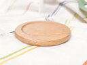 舍里 黑胡桃木茶杯垫隔热垫 创意咖啡杯垫套装 水杯杯托原木餐具 榉木杯垫单个 实拍图